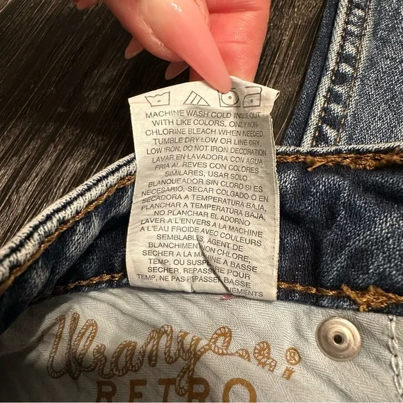 Wrangler Retro High Rise Flare Blue Jeans, Size 27 - Picture 9 of 12